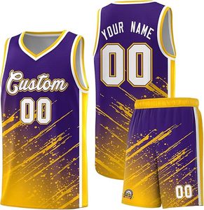 Uniforme de basket-ball sublimé personnalisé OEM livraison rapide maillot et short légers respirants taille plus bas quantité minimale de commande - Product Image 4