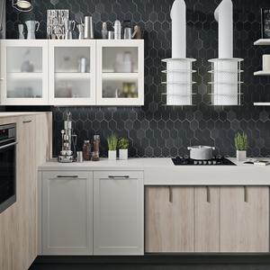 Armoires de cuisine de Style européen, meubles modernes en bois blanc et de couleur personnalisée en contreplaqué JY, usine OEM Vietnam - Product Image 6