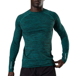 <b>Men</b> Clothing Gym Fitness Summer <b>T</b> <b>Shirt</b> Casual Blank Round Neck long Sleeve Cheap Price Cotton Fabric <b>T</b> <b>Shirt</b> Different Color - Product Image 1