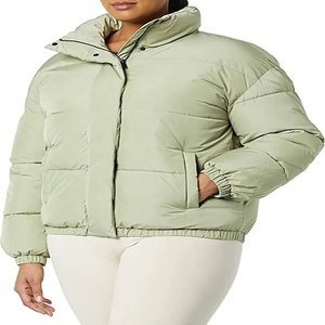 Chaqueta acolchada corta de Invierno para mujer personalizada de alta calidad 2026, prendas de vestir cortas al por mayor, cremallera de estilo informal a prueba de viento para mujer - Product Image 4