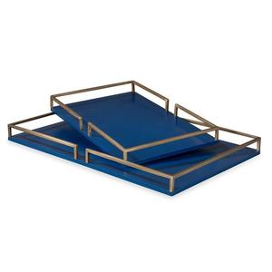 Plateau de service artisanal en cuivre avec finition antique et poignée dorée, design martelé, pour hôtels et cuisines domestiques - Product Image 3