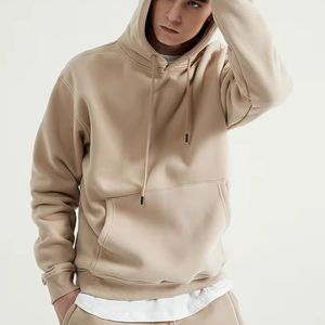 Jersey de invierno sostenible transpirable de calidad Premium de ajuste Regular, ropa de calle pesada de algodón, sudaderas básicas personalizadas lisas - Product Image 2