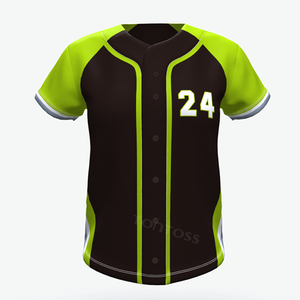 Ensembles d'uniformes de baseball vintage Mexique vert Ligue mexicaine pour hommes 100% polyester antibactérien séchage rapide respirant col en V - Product Image 5
