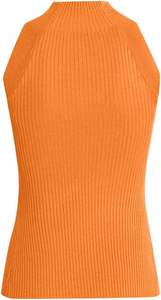 High Quality <b>Women's</b> XS Tank Top Sexy Hollow Twist Front Knitted <b>Vest</b> Lace Short Fitness Solid Shoulder High Neck Cut Sweater - Product Image 4