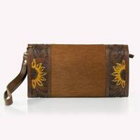 Dompet Kulit Sapi Asli Ukiran Tangan Laris Manis, Dilengkapi Kancing Tekan, Dapat Digunakan Sebagai Casing Ponsel, Cocok Untuk Wanita, Untuk Sehari-hari Dan Belanja