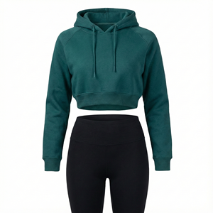 Sweats à capuche d'hiver pour femmes personnalisés par des designers, 100% coton, molleton, vêtements de sport, prix direct d'usine OEM - Product Image 4