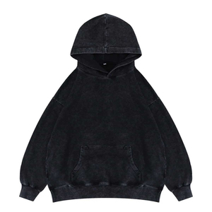 Vente en gros de sweat à capuche surdimensionné pour femmes sweat à capuche long en tissu éponge teint uni avec impression numérique et sérigraphie personnalisée - Product Image 2