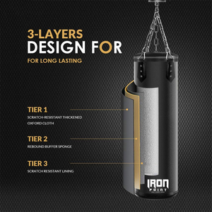 กระเป๋าชกมวยพิมพ์ลายได้ตามต้องการอุปกรณ์ฝึกแบบแขวนทำจากหนังแท้วัสดุ PU และ PVC - Product Image 5