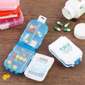 Caja portátil para pastillas, organizador de viaje semanal pequeño con 8 compartimentos, dispensador de pastillas de bolsillo para monedero, vitamina Tailandia - Product Image 5