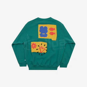 Suministro de fábrica Sudadera de cuello redondo con patrón sólido para hombre Jersey de invierno con estampado de hojaldre y capucha a la venta - Product Image 1