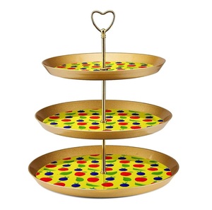 Support de gâteau nordique élégant à 2 niveaux décoration durable présentation élégante support de gâteau classique disponible au prix le plus bas - Product Image 5
