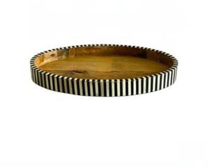 Bandeja de Servicio a Precio Directo de Fábrica, Colorida con Incrustaciones de Hueso y Resina, Personalizada para Utensilios de Cocina, Vajilla de Desayuno - Product Image 3