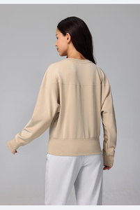 Sudaderas con capucha de alta calidad para mujer, jerséis en blanco, sudadera de manga larga con cuello redondo para mujer - Product Image 4