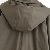 Veste d'automne tendance 2025, vêtements pour femmes, cape, veste coupe-vent à capuche, veste décontractée à manches courtes, veste à revers pour femmes