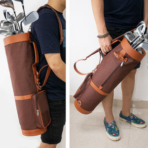 Sunday Club Carry Staff Half Golf Bag Bolsa de viaje resistente al agua Soporte ligero Hecho de cuero Nylon - Product Image 6