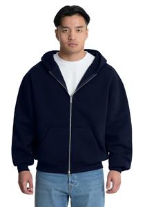 Sudaderas con Capucha Extra Grandes con Cremallera y Logotipo Personalizado de Alta Calidad, Unisex, Algodón Grueso, Venta al por Mayor, Baratas, MOQ Bajo, Sudaderas Holgadas con Cremallera para Hombre - Product Image 3