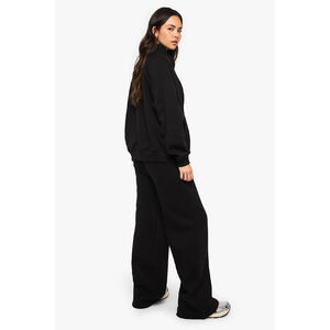 Conjunto de Sudadera con Capucha y Pantalones Deportivos para Mujer con Logotipo Personalizado, Sudadera con Capucha Extra Grande con Cierre y Pantalones Deportivos, Conjunto Deportivo para Mujer - Product Image 6