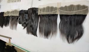 Meilleur 13X6 Frontal Vierge Dentelle Fermeture Cuticule Aligné Cheveux Raides en Couleur Naturelle Cheveux Humains Matériel Top Qualité Cheveux - Product Image 3