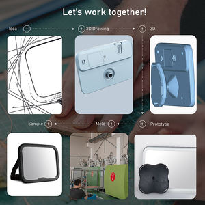 Rétroviseur de voiture HD incassable rotatif à 360 ° pour bébé avec logo personnalisé Rétroviseur d'observation pour bébé pour la commodité des parents - Product Image 5