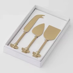 Ensemble de couteaux à fromage noir 4 pièces Trancheuse Cutter Fourchette Épandeur Outil Collection Ustensiles de cuisine en acier inoxydable - Product Image 5