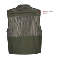 Chaleco Cargo multibolsillo de poliéster/algodón para hombre, ropa exterior de secado rápido, Escalada, tiro, fotografía, pesca, chaleco de periodista
