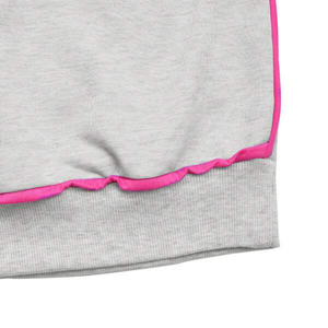 เสื้อสเวตเชิ้ตคอกลมลำลองสำหรับผู้หญิง แต่งขอบตัดสี แขนยาว ทรงโอเวอร์ไซส์ เนื้อผ้านุ่ม สวมใส่สบาย พร้อมปักโลโก้ตามสั่ง - Product Image 5