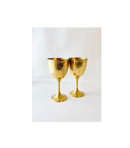 Unique plated metal <b>wine</b> goblets perfect for gifting on weddings anniversaries birthdays and festive occasions - Product Image 2