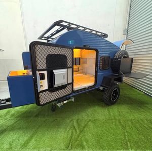 Cheap off Road Van Mini Camper Motorhome Teardrop Travel Trailer with Bathroom Camping Standards for Sale. - Product Image 2