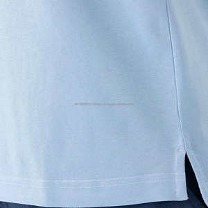 Polo personalizado con cuello convertible, camisa de golf lisa de secado rápido para hombre, diseño OEM 100% poliéster con logotipo, polos lisos - Product Image 5