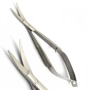 Nuevo YD Super Sharp Acero inoxidable profesional curvo ruso uñas cutícula Micro tijeras manicura por Surgiright Instruments - Product Image 4