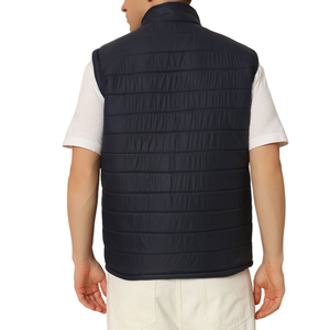 Men's OEM Custom Wholesale Puffer Vest - Solid Color Sleeveless Padded Breathable Outdoor Gilet Great for Stylish Winter Look - Product Image 4