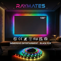 RAYMATES HD107S Noir PCB Led Pixel Strips RVB 5V 12V 24V 60leds led Pixel lights