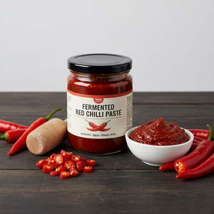 Concentré de pâte de chili fermentée industrielle HP Valia |   pH 3,8-4,5 |   Brix 18-22% |   Sans additifs |   Fût de 20 kg en vrac |   Qualité alimentaire - Product Image 3