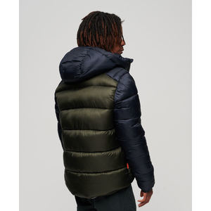 Latest Design <b>Men's</b> Canvas Puffer <b>Jacket</b> with Front Logo Waterproof & Breathable High Quality - Product Image 2