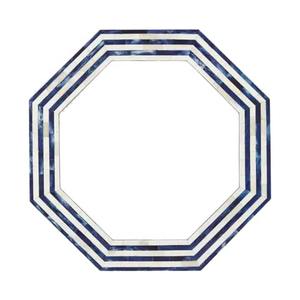 Elegante espejo de pared con incrustaciones de resina, decoración de diseño Premium para salas de estar y oficinas - Product Image 1