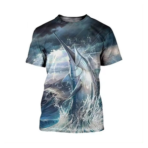 เสื้อตกปลาแขนสั้นสำหรับผู้ชายเสื้อตกปลาแบบระเหิดออกแบบได้เอง - Product Image 6
