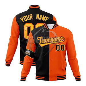 Custom Woolen Varsity <b>Jacket</b> Oversized Leather Sleeve Manufactured <b>Baseball</b> Letterman <b>Bomber</b> <b>Jacket</b> Features Nonwoven Pu Leather - Product Image 1