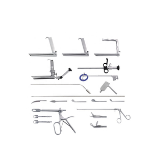 Ensemble de laryngoscopes rigides auto-retenus en acier inoxydable manuel à prix avantageux, instruments ORL - Product Image 1