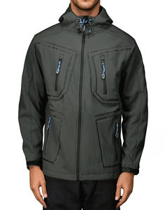 เสื้อแจ็กเก็ตผู้ชายผ้านิ่มยืดหยุ่นมีซิปใส่สบายสำหรับเดินทางฤดูหนาวกันน้ำได้ - Product Image 1