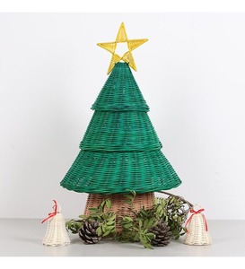 VGREENART Handmade Eco-Friendly Rattan Christmas <b>Tree</b> <b>Stand</b> High Quality - Product Image 1