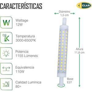 Bombillas LED R7S de 12W - Product Image 5