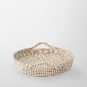 Plateau d'accessoire en jonc de mer naturel tissé en paille d'herbe de mer plateaux de décoration de maison pour restaurants hôtels décoration de maison - Product Image 4