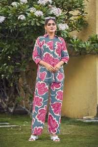 Premium Co Ord Set 1 Rayon Printed Western Collection Catálogo completo disponible a precio mayorista. - Product Image 4