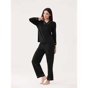 ชุดนอนพรีเมียมสุดหรู ผ้าถักนุ่มสบายจากใยไผ่ ลายสัตว์ พร้อมเชือกผูกเอว สำหรับใส่ในบ้านช่วงฤดูใบไม้ผลิ - Product Image 5