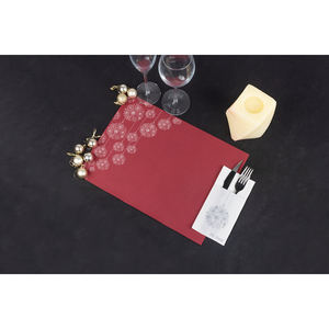 Mantel Rojo de 30x40cm con Estampado Plateado, Toallas de Papel Suaves y Secas, 150 Piezas, B2B - Product Image 1