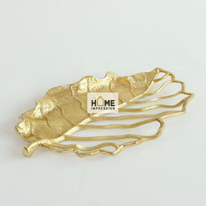 Bandejas de Metal decorativas de 2 niveles de diseño elegante, venta al por mayor, bandejas de mesa de comedor para el hogar, bandeja de Metal con flor de cerezo a la venta - Product Image 4