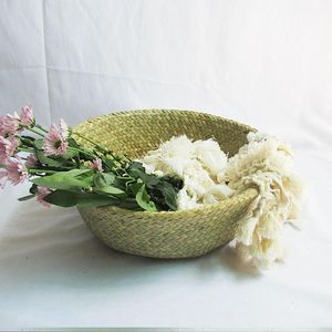 Ethical <b>Seagrass</b> <b>Basket</b> Vietnam Double Tier Handles Kitchen Bathroom European Market Natural Handmade - Product Image 6