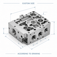 Composants de vanne de contrôle de fluide en aluminium 6061 usinés sur mesure par CNC, pièces métalliques de haute précision, service OEM industriel, différents types