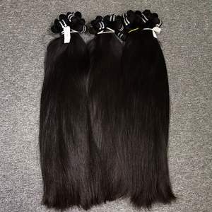 Venta al por mayor de extensiones de cabello Remy vietnamita recto natural de encaje HD tipo de cabello indio en color negro paquetes de trama - Product Image 1