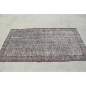 Tapis turc vintage, tapis de 3,6 x 6,7 pieds (109 x 205 cm), tapis en laine marocaine gris - Product Image 2